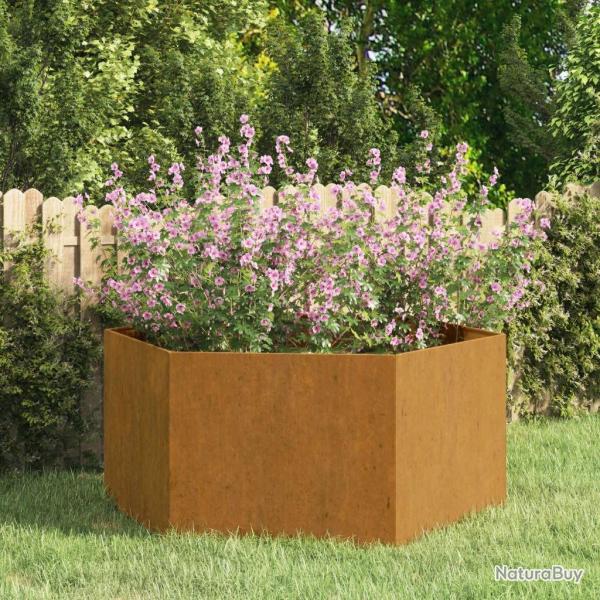 Jardini�re Rouill� 90x90x45 cm Acier corten alsavelo