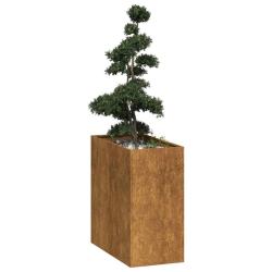 Jardini&egrave;re rouill&eacute; 40x80x80 cm acier inoxydable