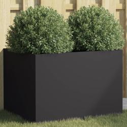 Jardini&egrave;re noir 62x47x46 cm acier alsavelo
