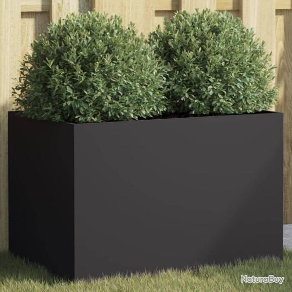 Jardini�re noir 62x40x39 cm acier