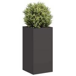 Jardini&egrave;re noir 40x40x80 cm acier lamin&eacute; &agrave; froid