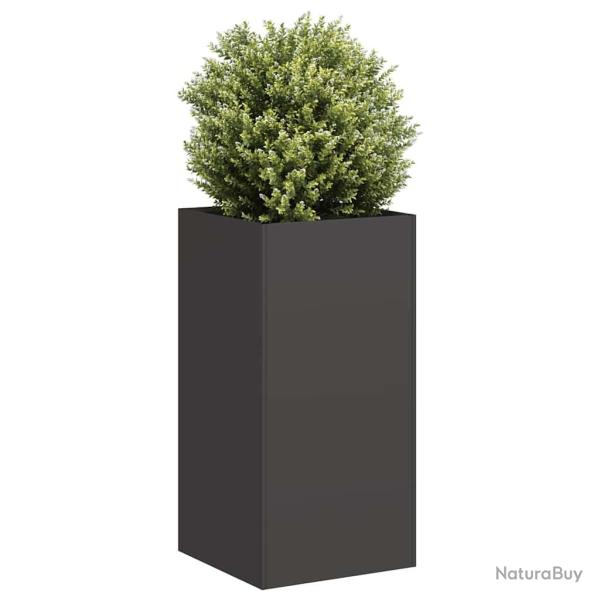 Jardini�re noir 40x40x80 cm acier lamin� � froid