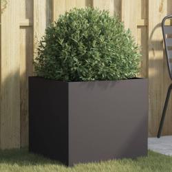 Jardini&egrave;re noir 49x47x46 cm acier
