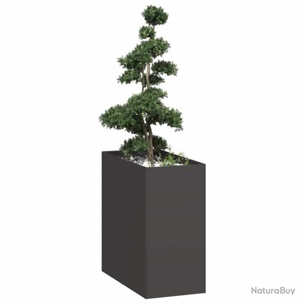 Jardini�re noir 40x80x80 cm acier