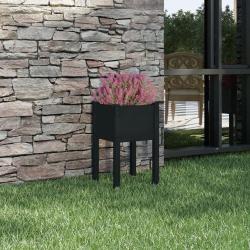 Jardini&egrave;re d'ext&eacute;rieur Noir 40x40x70 cm Bois de pin massif