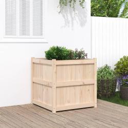 Jardini&egrave;re d'ext&eacute;rieur 70x70x70 cm bois de pin massif