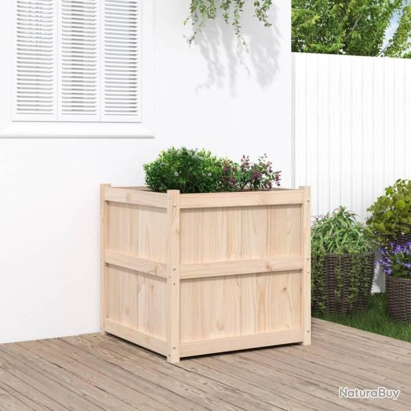 Jardini�re d'ext�rieur 70x70x70 cm bois de pin massif