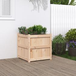 Jardini&egrave;re d'ext&eacute;rieur 60x60x60 cm bois de pin massif