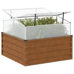 Jardini&egrave;re de jardin avec serre acier r&eacute;sistant aux intemp&eacute;ries