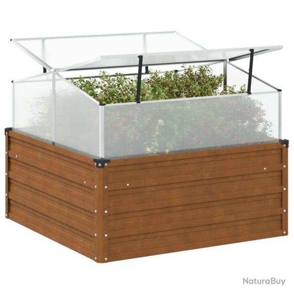 Jardini�re de jardin avec serre acier r�sistant aux intemp�ries alsavelo