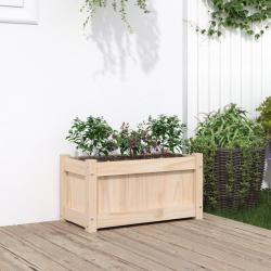 Jardini&egrave;re d'ext&eacute;rieur 60x31x31 cm bois de pin massif