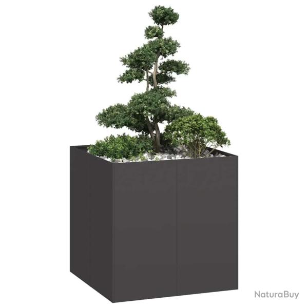 Jardini�re noir 80x80x80 cm acier
