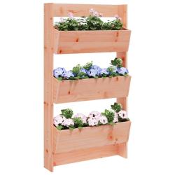 Jardini&egrave;re murale 3 niveaux 60x18,5x110 cm bois douglas massif