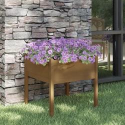 Jardini&egrave;re d'ext&eacute;rieur Marron miel 70x70x70 cm Pin massif