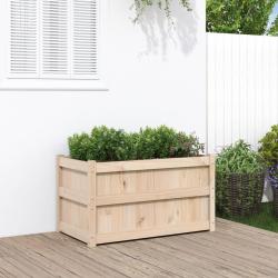 Jardini&egrave;re d'ext&eacute;rieur 90x50x50 cm bois de pin massif