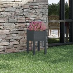 Jardini&egrave;re d'ext&eacute;rieur Gris 40x40x70 cm Bois de pin massif