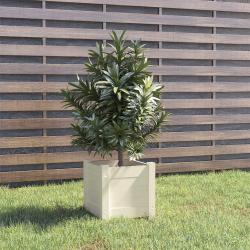 Jardini&egrave;re d'ext&eacute;rieur Blanc 31x31x31 cm Bois de pin massif