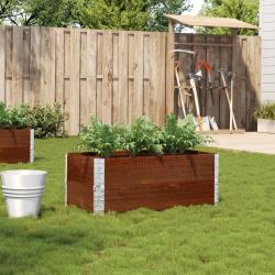 Jardini&egrave;re marron 100x50 cm bois massif de pin