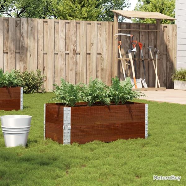 Jardini�re marron 100x50 cm bois massif de pin
