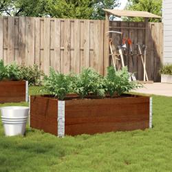 Jardini&egrave;re marron 120x80 cm bois massif de pin