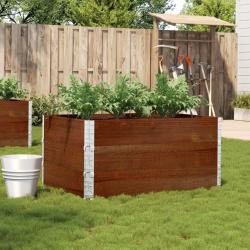 Jardini&egrave;re marron 120x80 cm bois massif de pin