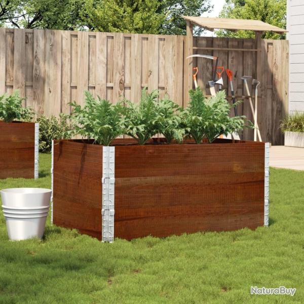 Jardini�re marron 120x80 cm bois massif de pin