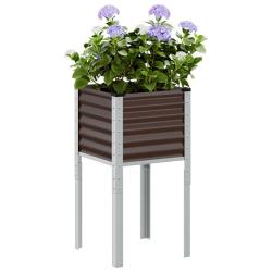 Jardini&egrave;re marron 45x45x88 cm acier