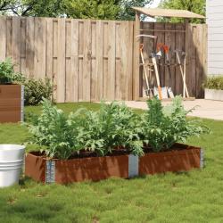 Jardini&egrave;re marron 150x50 cm bois massif de pin