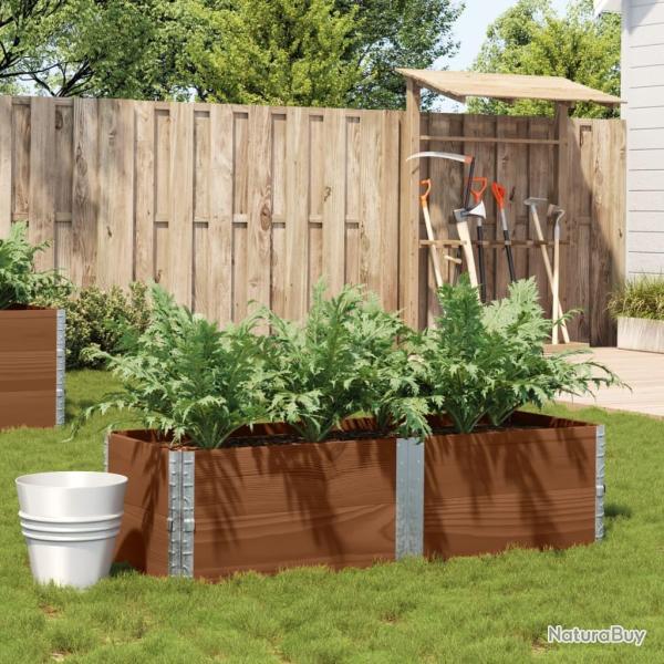 Jardini�re marron 150x50 cm bois massif de pin