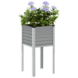 Jardini&egrave;re gris 45x45x88 cm acier