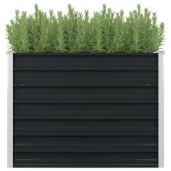 Jardini&egrave;re sur&eacute;lev&eacute;e Anthracite 100x100x77 cm Acier galvanis&eacute;