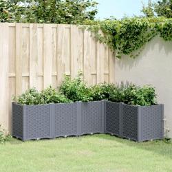 Jardini&egrave;re gris 160x120x53 cm polypropyl&egrave;ne