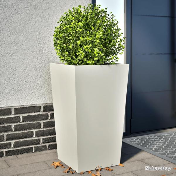 Jardini�res 2 pcs blanc 45x45x75 cm acier