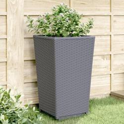 Jardini&egrave;res 2 pcs bleu gris 32,5x32,5x57 cm PP alsavelo