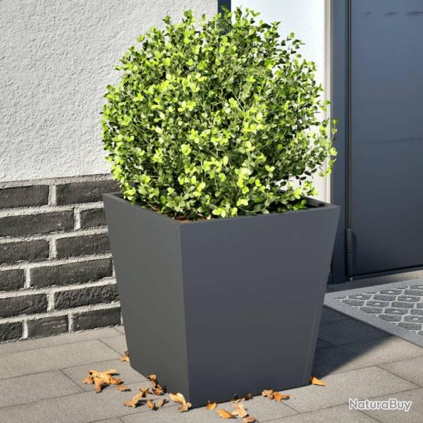 Jardini�res 2 pcs anthracite 40x40x40 cm acier
