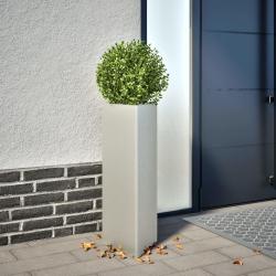 Jardini&egrave;res 2 pcs triangulaire 30x26x75 cm acier inoxydable