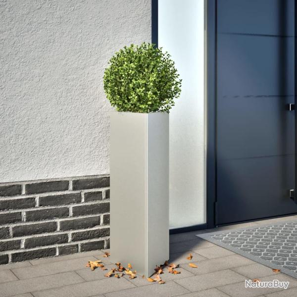 Jardini�res 2 pcs triangulaire 30x26x75 cm acier inoxydable