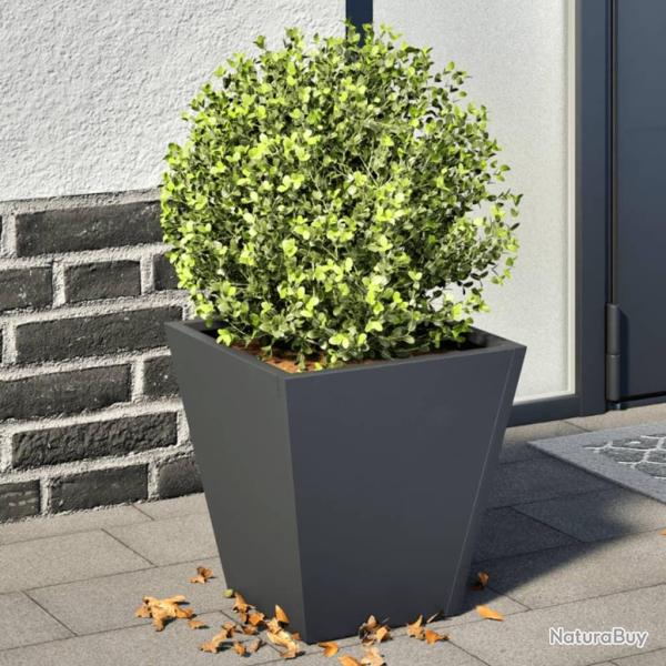 Jardini�res 2 pcs anthracite 30x30x30 cm acier
