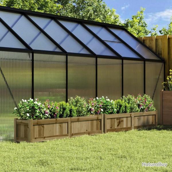 Jardinires 2 pcs bois de pin imprgn alsavelo