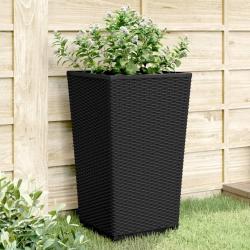 Jardini&egrave;res 2 pcs noir 32,5x32,5x57 cm polypropyl&egrave;ne alsavelo