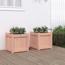Jardini&egrave;res 2 pcs bois massif douglas alsavelo