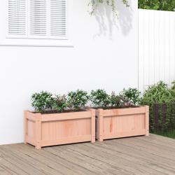Jardini&egrave;res 2 pcs bois massif douglas