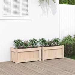 Jardini&egrave;res 2 pcs bois de pin massif