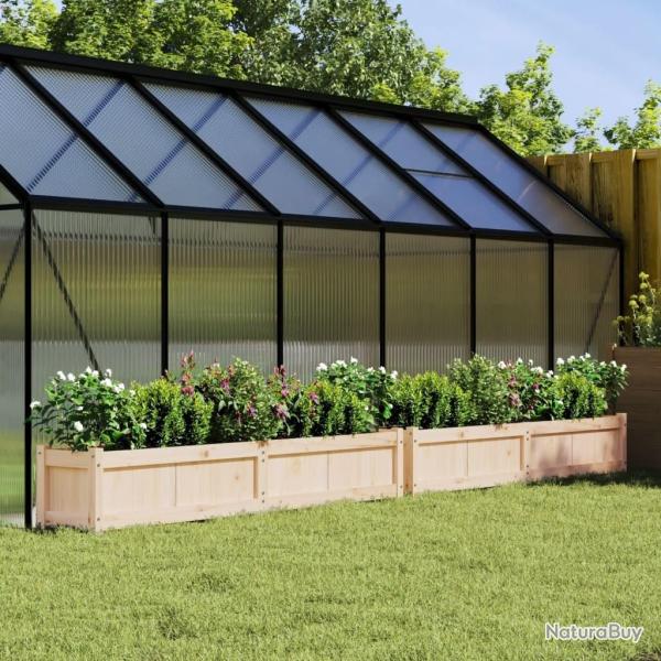 Jardinires 2 pcs bois de pin massif alsavelo