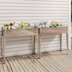 Jardini&egrave;res 2 pcs Acier galvanis&eacute;