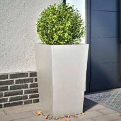 Jardini&egrave;res 2 pcs 45x45x75 cm acier inoxydable
