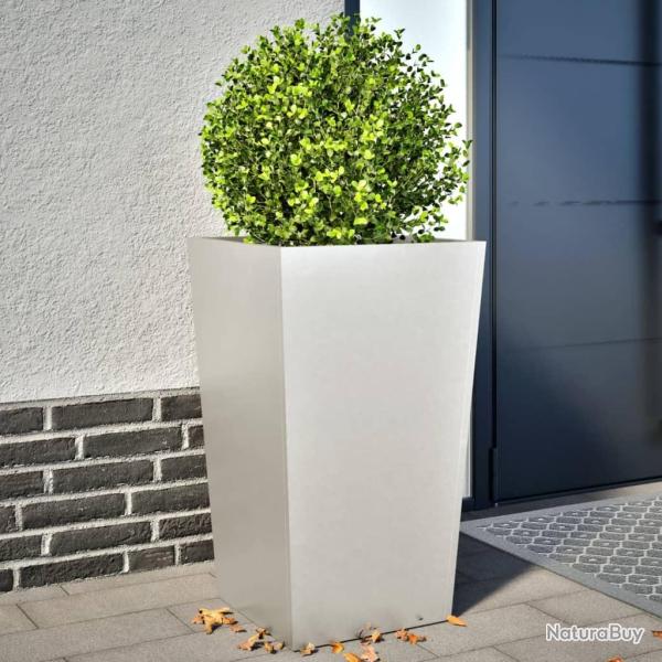 Jardini�res 2 pcs 45x45x75 cm acier inoxydable