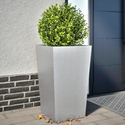 Jardini&egrave;res 2 pcs 45x45x75 cm acier galvanis&eacute; alsavelo