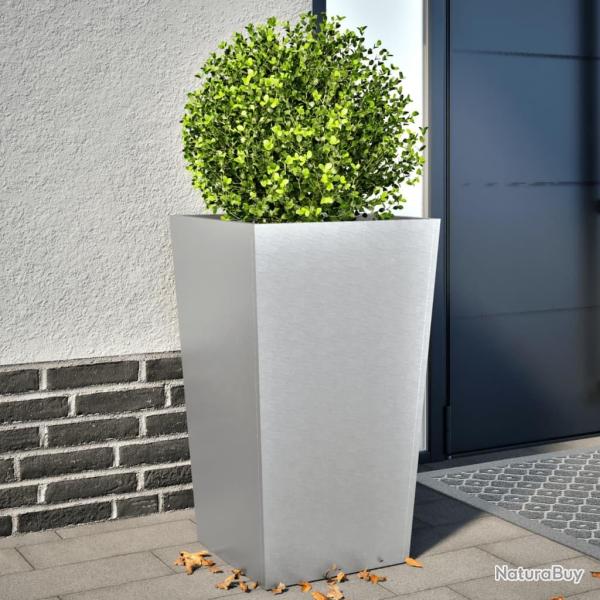 Jardini�res 2 pcs 45x45x75 cm acier galvanis�