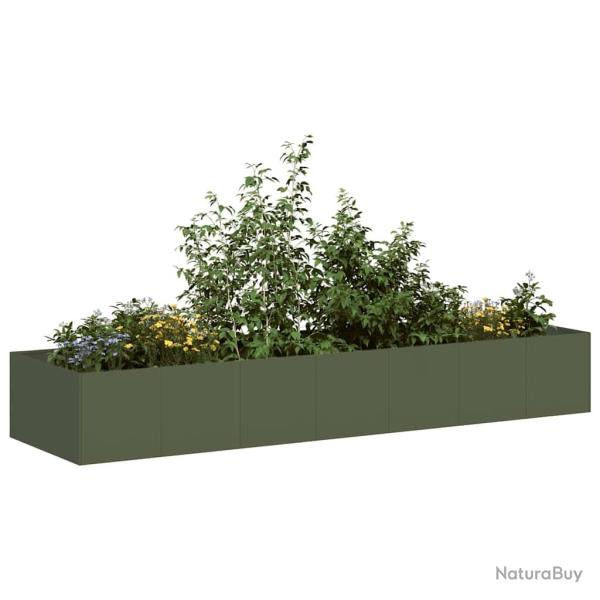 Jardini�re vert olive 280x80x40 cm acier